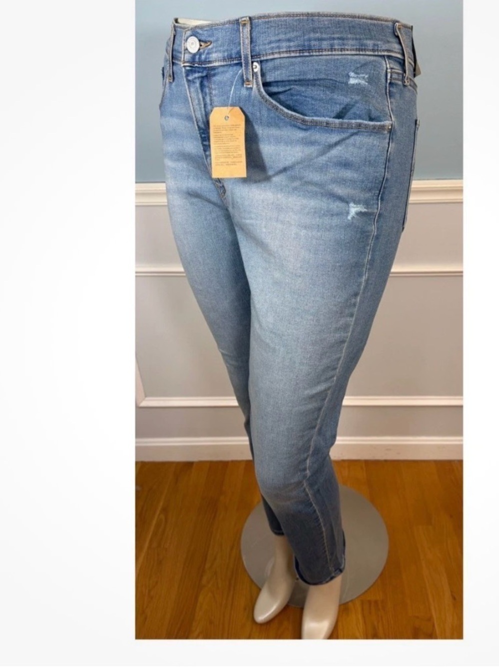 NWT Levi’s Straight Jeans Stretch New Distressed size 8 10 12 14 16 16W 18W 20W - Picture 8 of 11